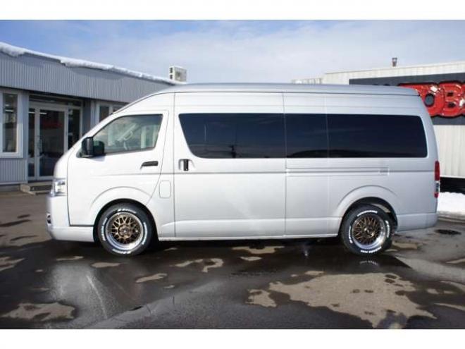 ハイエースバン2.8 DX ワイド スーパーロング ハイルーフ GLパッケージ ディーゼルターボ 4WD　1オーナー　アルパイン11インチナビTV　パノラミックビューモニター　ドラレコ　ワークエクストラップ17インチAW　415コブラフロントスポイラー　リアヒーター&エアコン　LEDヘッドライト　フォグ ETC 2800