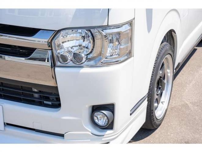 ハイエースバン2.8 スーパーGL ダークプライムII ロングボディ ディーゼルターボ 4WD　モデリスタフロントスポイラー　ワーク18インチAW　8インチナビTV 両側電動パワースライドドア 415COBRAフラットキット(ベッドキット) 2800