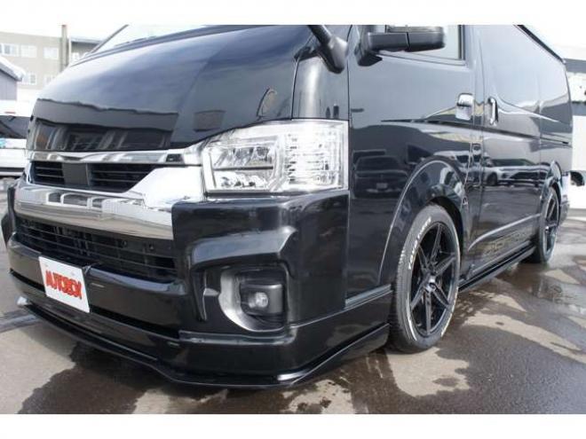 ハイエース2.7 GL ロング ファインテックツアラー 4WD　415COBRA　ファントムヘッドライトシステム&フェイスリフトキット&F/S/R/ルーフスポ/ボンネット/プレステージテールランプ&新作バッドラッカーHP-6　18インチAW　TOYO　H30　225/50R18 2700