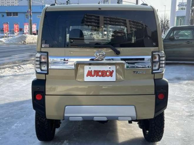 タフトGターボ クロム ベンチャー 4WD　スマートアシストプッシュスタート　エンジンスターター　純正オプションナビ　Bluetooth シートヒーター　追従クルコン　クラッツィオシートカバー　サンルーフ　ドライブレコーダー　新品ジオランダーマッドタイヤ 660