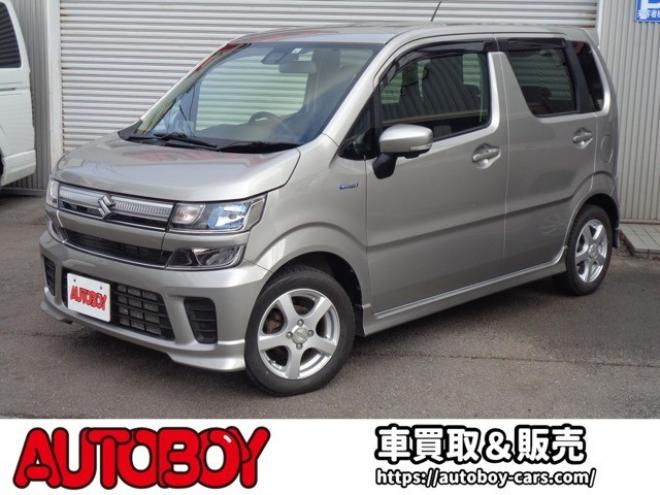 ワゴンRハイブリッド FZ セーフティパッケージ装着車 4WD　ワンオーナー車　全方位モニター　スマートキー　社外ナビ　新品シートカバー 660