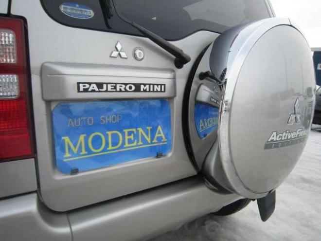 パジェロミニアクティブフィールド エディション 4WD　特別仕様車 純正アルミ フォグ メッキミラー ドアバイザー プライバシーガラス 背面ハードカバー  キーレス CD タイミングベルト交換済 スタッドレス+ホイールセット積込み 660