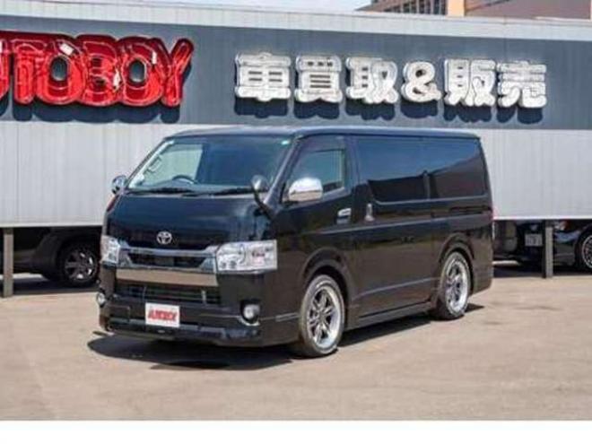 ハイエースバン2.8ダークプライム マルチロールトランスポータータイプIIロング ディーゼルターボ4WD　モデリスタフルエアロ・415COBRAバッドラッカー18インチAW・純正SDナビTV・Bカメラ・両側パワスラ・LEDライト・スマキー・AC100V・ベッドキット・エンスタ 2800