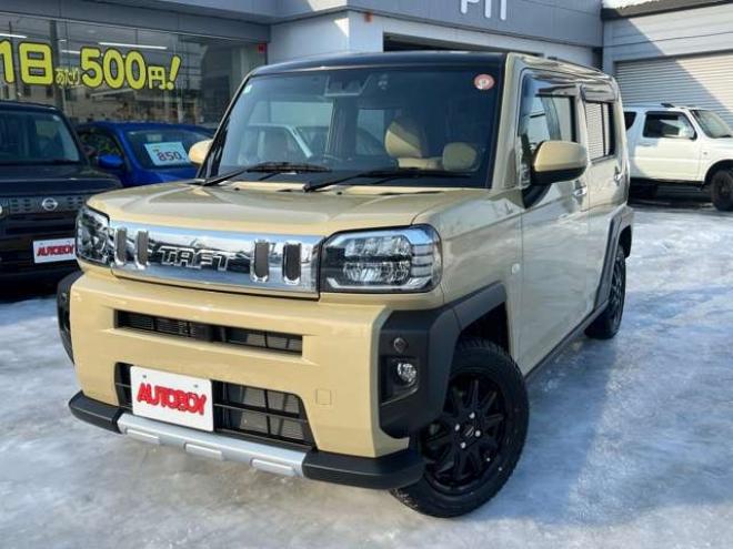 タフトGターボ クロム ベンチャー 4WD　スマートアシストプッシュスタート　エンジンスターター　純正オプションナビ　Bluetooth シートヒーター　追従クルコン　クラッツィオシートカバー　サンルーフ　ドライブレコーダー　新品ジオランダーマッドタイヤ 660