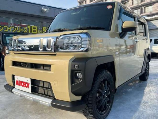 タフトGターボ クロム ベンチャー 4WD　スマートアシストプッシュスタート　エンジンスターター　純正オプションナビ　Bluetooth シートヒーター　追従クルコン　クラッツィオシートカバー　サンルーフ　ドライブレコーダー　新品ジオランダーマッドタイヤ 660