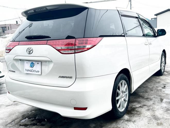 エスティマ2.4アエラスGエディション 4WD　ローンが不安な方＜優遇ローン＞寒冷地仕様　両側パワースライドドア　後席モニター　純正ナビ 4WD