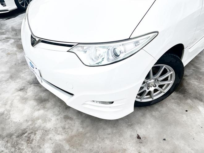 エスティマ2.4アエラスGエディション 4WD　ローンが不安な方＜優遇ローン＞寒冷地仕様　両側パワースライドドア　後席モニター　純正ナビ 4WD