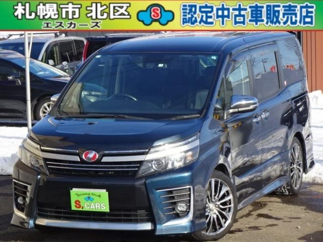 ヴォクシー2.0 ZS 煌II 4WD　本州車　保証1年/走行距離無制限　4WD　ローダウン　両側パワースライドドア　純正9インチナビ　バックカメラ　ビルトインETC　社外18インチアルミホイール　アイドリングストップ　スマートキー　LEDヘッドライト 2000