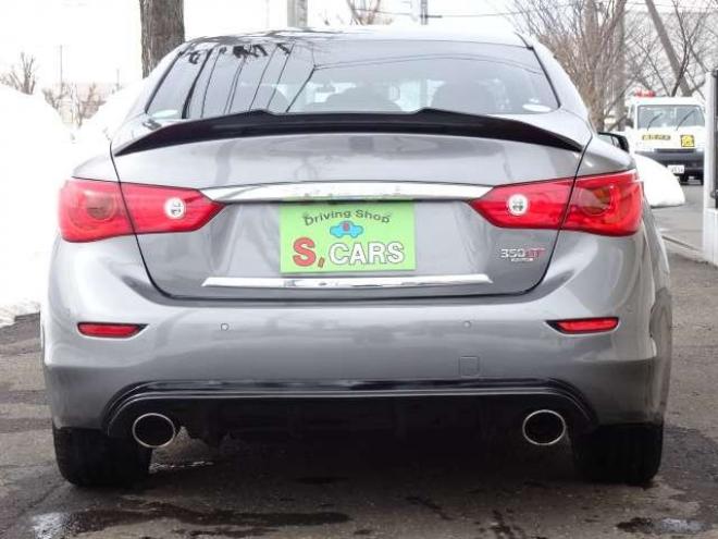 スカイライン3.5 350GT FOUR ハイブリッド タイプSP　本州車 ハイブリットシステム2年保証/走行距離無制限　 4WD フロントリップ　リヤスポイラー　黒本革シート　全方位カメラ　純正ナビ　純正19インチAW　パワーシート　バックカメラ　レーンアシスト　シートメモリ 3500