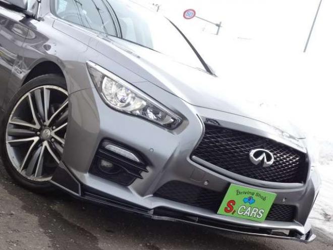 スカイライン3.5 350GT FOUR ハイブリッド タイプSP　本州車 ハイブリットシステム2年保証/走行距離無制限　 4WD フロントリップ　リヤスポイラー　黒本革シート　全方位カメラ　純正ナビ　純正19インチAW　パワーシート　バックカメラ　レーンアシスト　シートメモリ 3500