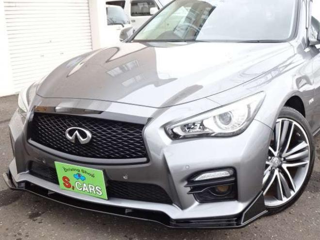 スカイライン3.5 350GT FOUR ハイブリッド タイプSP　本州車 ハイブリットシステム2年保証/走行距離無制限　 4WD フロントリップ　リヤスポイラー　黒本革シート　全方位カメラ　純正ナビ　純正19インチAW　パワーシート　バックカメラ　レーンアシスト　シートメモリ 3500