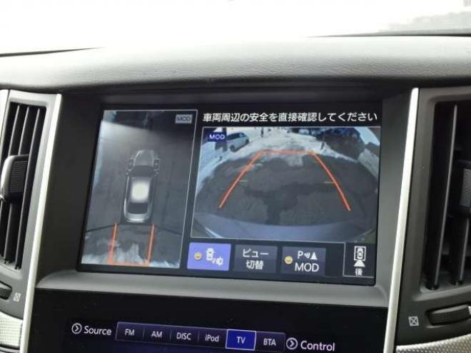 スカイライン3.5 350GT FOUR ハイブリッド タイプSP　本州車 ハイブリットシステム2年保証/走行距離無制限　 4WD フロントリップ　リヤスポイラー　黒本革シート　全方位カメラ　純正ナビ　純正19インチAW　パワーシート　バックカメラ　レーンアシスト　シートメモリ 3500