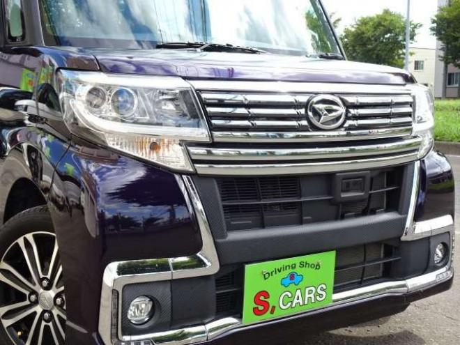 タントカスタム X トップエディション SAII 4WD　本州車　保証1年/走行距離無制限　4WD　パワースライドドア　純正8型ナビ　地デジ　Bluetooth接続　バックカメラ　スマートアシスト　衝突軽減　レーンキープアシスト　LEDヘッドライト　ETC　ハーフレザーシート 660