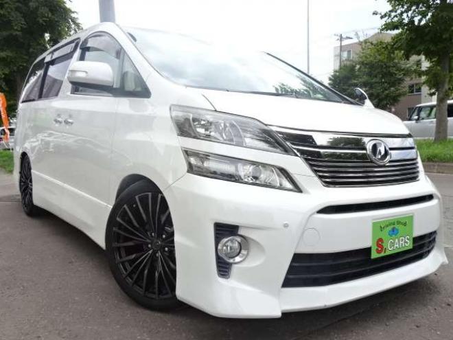 ヴェルファイア2.4 Z 4WD　本州車　保証1年/走行距離無制限　後期型　4WD　社外20インチアルミ　ローダウン  両側パワースライドドア　純正ナビ　地デジ　バックカメラ　フリップダウンモニター　スマートキー　コーナーセンサー　7人乗り 2400