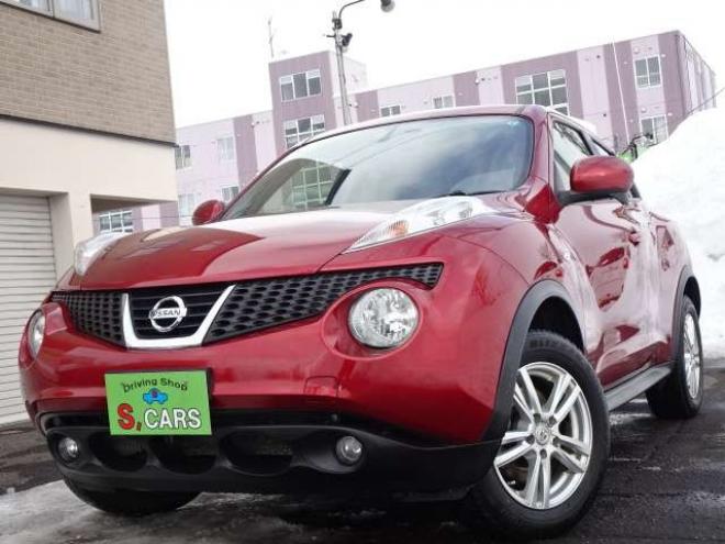 ジューク1.6 16GT FOUR タイプV 4WD　保証1年/走行距離無制限　切替4WD　純正ナビ　地デジ　バックカメラ　純正エンジンスターター　インテリジェントキー　プッシュスタート 1600