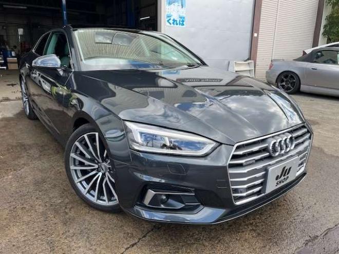 アウディA5 2.0 TFSI クワトロ スポーツ 4WD　ガラスルーフ・グレーレザー・バーチャルコックピット・純正ナビ・地デジ・純正19AW・マトリクスヘッドライト・法定12ヵ月点検整備付・19インチスタッドレスタイヤセット(オプション) 正規輸入車 2000