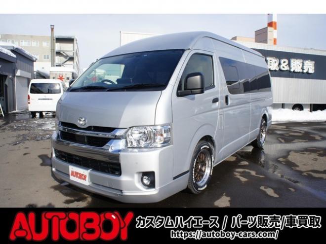 ハイエースバン2.8 DX ワイド スーパーロング ハイルーフ GLパッケージ ディーゼルターボ 4WD　1オーナー　アルパイン11インチナビTV　パノラミックビューモニター　ドラレコ　ワークエクストラップ17インチAW　415コブラフロントスポイラー　リアヒーター&エアコン　LEDヘッドライト　フォグ ETC 2800