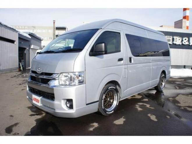 ハイエースバン2.8 DX ワイド スーパーロング ハイルーフ GLパッケージ ディーゼルターボ 4WD　1オーナー　アルパイン11インチナビTV　パノラミックビューモニター　ドラレコ　ワークエクストラップ17インチAW　415コブラフロントスポイラー　リアヒーター&エアコン　LEDヘッドライト　フォグ ETC 2800