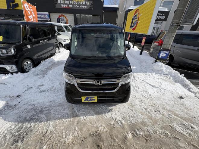 N-BOXN-BOX 4WD L寒冷地仕様　管理車両　ワンオーナー　右パワースライドドアOP LED ＶＳＣ　ブレーキアシスト　８インチナビブルートゥース　純正エンジンスタート　シートヒーター　バイザー　ドラレコ付 4WD 660 5Dr