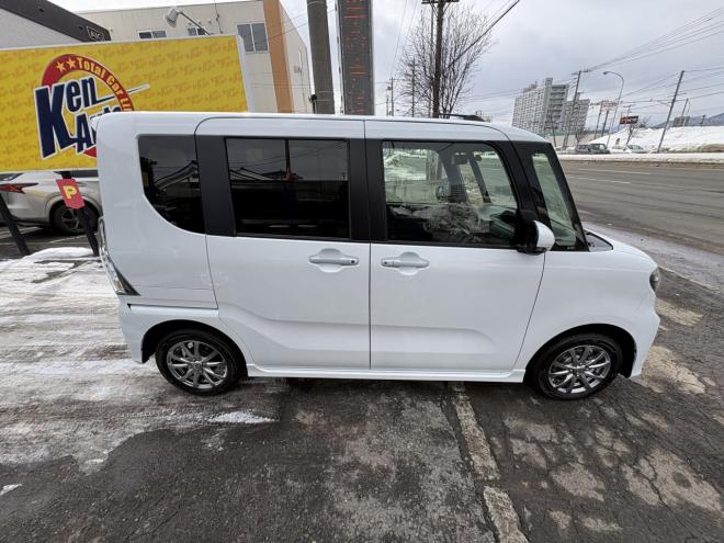 タントTANTO CUSTOM 4WD　X (禁煙車）ワンオーナー　寒冷地仕様　ワンタッチ両パワースライドドア　エンジンスタータ　ブルートースフルセブナビ　バックカメラ　ドラレコ　ハーフレザーシート　ETC　LED シートヒーター　夏タイヤ付　エンジンオイル交換 4WD 660 5Dr