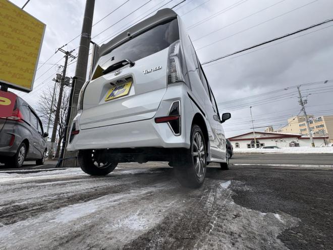 タントTANTO CUSTOM 4WD　X (禁煙車）ワンオーナー　寒冷地仕様　ワンタッチ両パワースライドドア　エンジンスタータ　ブルートースフルセブナビ　バックカメラ　ドラレコ　ハーフレザーシート　ETC　LED シートヒーター　夏タイヤ付　エンジンオイル交換 4WD 660 5Dr