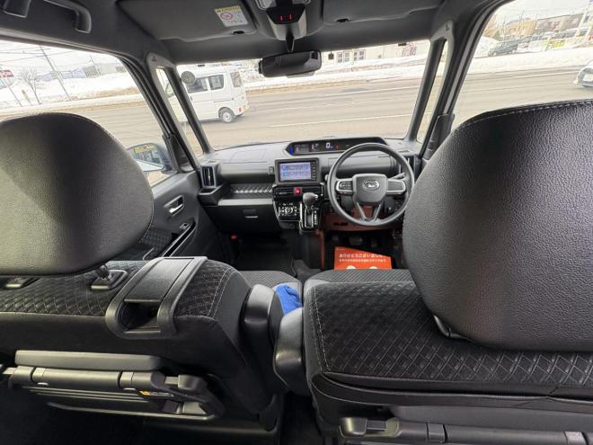 タントTANTO CUSTOM 4WD　X (禁煙車）ワンオーナー　寒冷地仕様　ワンタッチ両パワースライドドア　エンジンスタータ　ブルートースフルセブナビ　バックカメラ　ドラレコ　ハーフレザーシート　ETC　LED シートヒーター　夏タイヤ付　エンジンオイル交換 4WD 660 5Dr