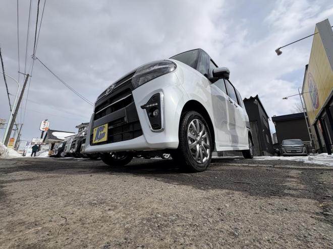 タントTANTO CUSTOM 4WD　X (禁煙車）ワンオーナー　寒冷地仕様　ワンタッチ両パワースライドドア　エンジンスタータ　ブルートースフルセブナビ　バックカメラ　ドラレコ　ハーフレザーシート　ETC　LED シートヒーター　夏タイヤ付　エンジンオイル交換 4WD 660 5Dr