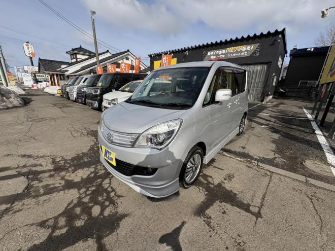 ソリオSORIO 4WD S　寒冷地仕様　両側パワースライドドア　HID ＶＳＣ　純正エアロ　リアスポ　Bluetoothフルセグナビ　バックカメラ　　エンジンスターター　アルミ　スタットレスＶＲＸ３　夏タイヤ付　エンジンオイル交換　禁煙車 4WD 1200 ５Dr