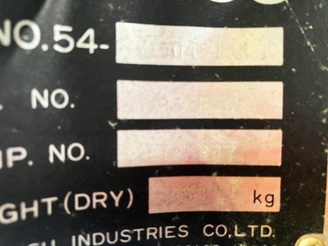 コンプレッサー北越　中古　エアマン　PDS125S　エンジンコンプレッサー　動力源