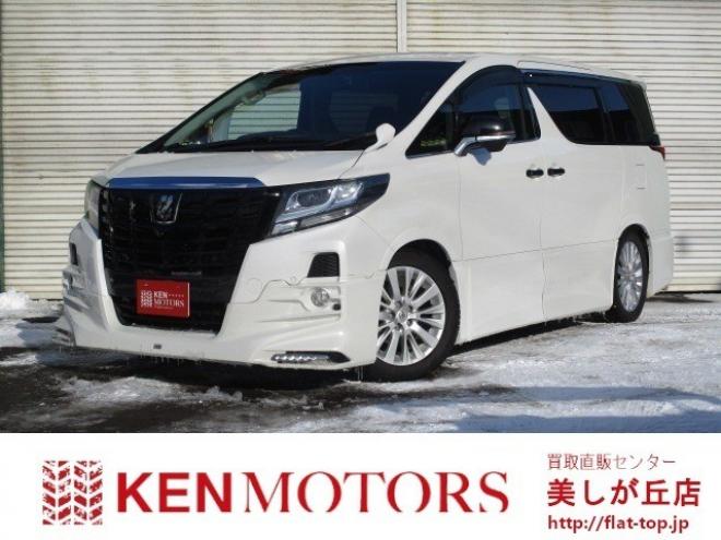 アルファード3.5 SA 4WD　TRDエアロ クリスタルアイLEDテール ダウンサス レザー調シートカバー アルパインナビ フリップダウン スピーカー  デジタルインナーミラー シュタイナー20インチ シーケンシャルウィンカー 3500