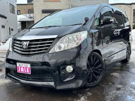 アルファード　2.4 240S 4WD　片側パワースライドドア　社外ナビ　地デジ　ビルトインETC　横滑り防止装置　コーナーセンサー　社外19インチアルミホイール夏　プッシュスタート 2400