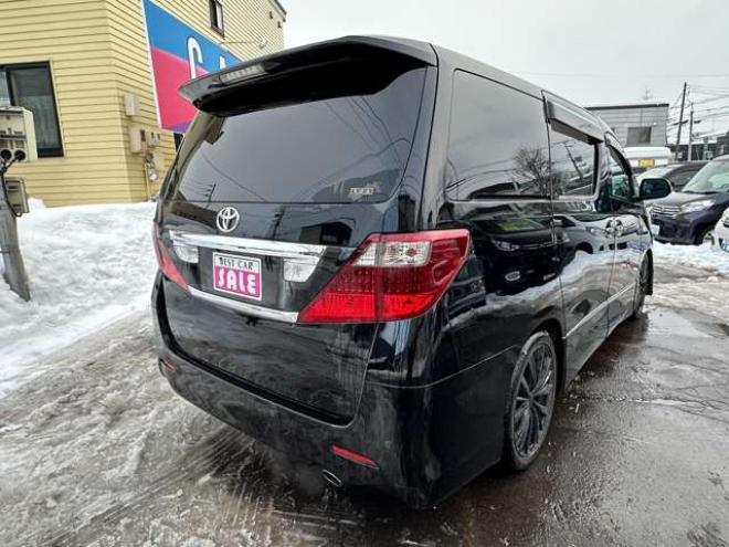 アルファード2.4 240S 4WD　片側パワースライドドア　社外ナビ　地デジ　ビルトインETC　横滑り防止装置　コーナーセンサー　社外19インチアルミホイール夏　プッシュスタート 2400