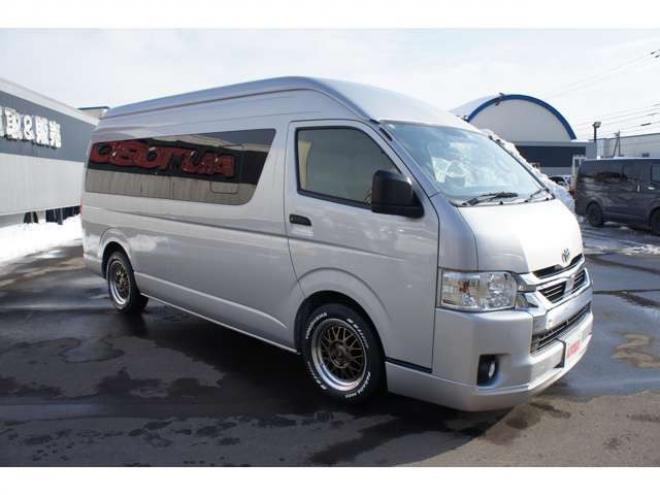 ハイエースバン2.8 DX ワイド スーパーロング ハイルーフ GLパッケージ ディーゼルターボ 4WD　1オーナー　アルパイン11インチナビTV　パノラミックビューモニター　ドラレコ　ワークエクストラップ17インチAW　415コブラフロントスポイラー　リアヒーター&エアコン　LEDヘッドライト　フォグ ETC 2800