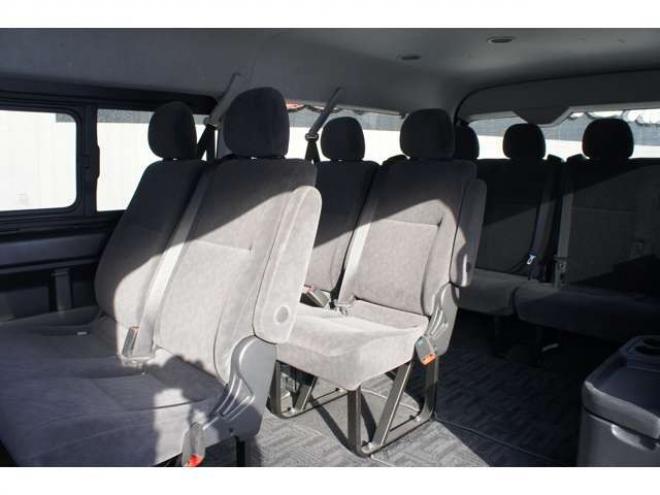 ハイエース2.7 GL ロング ミドルルーフ 4WD　社外メモリーナビTV　バックカメラ　ワークエクストラップ17インチアルミ　415コブラフロントスポイラー　パワースライドドア　LEDヘッドライト　Wエアバック　スマートキー　AC100V 2700