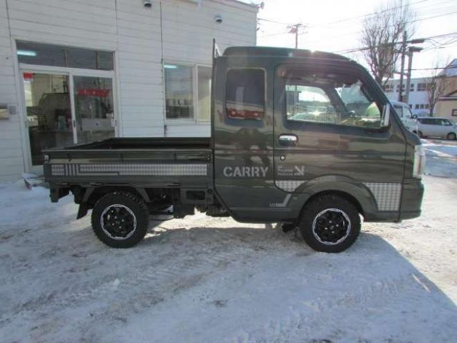 キャリースーパーキャリイ X 3方開 4WD　純正ナビ　フルセグ　バックカメラ　キーレス　マッドクロスAW　オープンカントリー 660