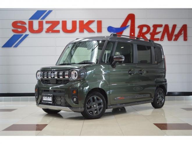 スペーシアギア ハイブリッド XZ 4WD　ワンオーナー車ハイブリッド4WDセーフティサポート両側オートスライドドア8インチナビTVアダプティブクルーズコントロールステアリングヒーターLEDオットマンヘッドアップディスプレイ 660