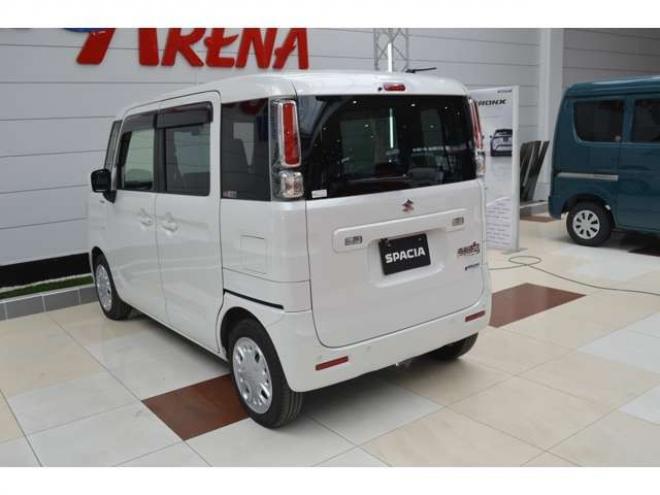 スペーシアハイブリッド X 4WD　レンタアップ車ハイブリッド4WDセーフティサポート搭載デュアルカメラブレーキサポート後退時ブレーキサポート両側オートスライドドア7インチワイドナビTVバックカメラETCハイビームアシスト 660