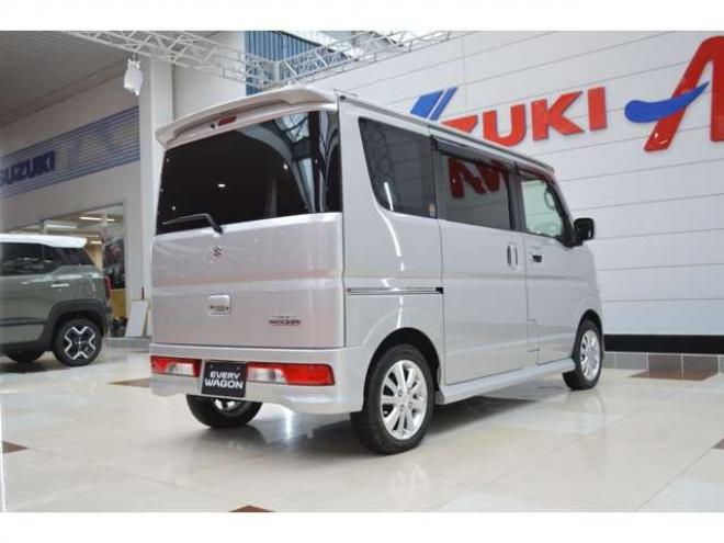 エブリィワゴン PZターボスペシャル 4WD　ワンオーナー車4WDターボセーフティサポート搭載アイドリングストップ横滑り防止装置7インチナビTV両側オートスライドドアオートステップETCハイビームアシストLEDウッドコンビハンドルアイドリングストップ 660