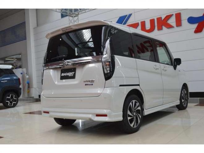 ソリオ1.2 バンディット ハイブリッド MV 4WD　レンタアップ車ハイブリッド4WDセーフティサポート搭載スズキコネクト対応通信機装着車アダプティブクルーズコントロールハイビームアシスト全方位モニター9インチナビ両側オートスライドドアETCドラレコ 1200