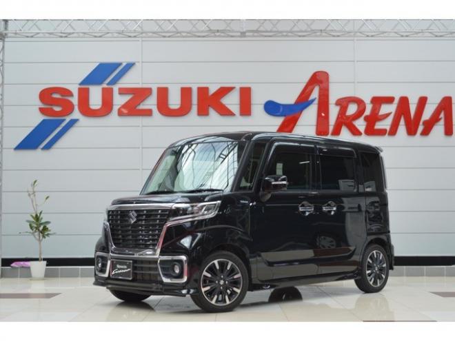 スペーシアカスタム ハイブリッド XS 4WD　ワンオーナー車ハイブリッド4WDセーフティサポート搭載デュアルセンサーブレーキサポート後退時ブレーキサポート7インチワイドナビTV両側オートスライドスライドドアLEDライト 660