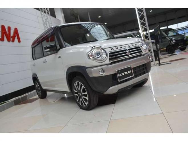 ハスラーJスタイルIII 4WD　ワンオーナー車Sエネチャージ4WDセーフティサポート搭載アイドリングストップ横滑り防止装置7インチワイドナビTVハーフレザーシートヒーターLEDライト 660