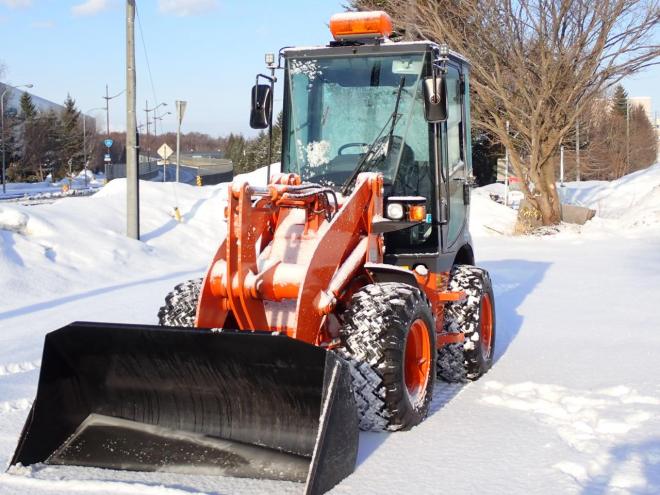 ホイールローダ195時間　スノータイヤ　恵庭ヤード