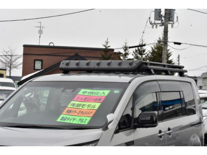 デリカD:5　4WD　本州仕入　ブラックアウト　シャモニー仕様　ＪＡＯＳハンドルプロテクター　新車外しタイヤ／ホイール　両側電動スライドドア　社外ナビ／バックカメラ