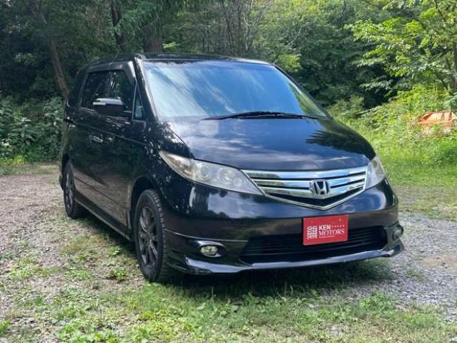 エリシオン2.4 G エアロ HDDナビスペシャルパッケージ 4WD　ABS　バックカメラ　盗難防止装置　エアコン　パワステ　パワーウィンドウ　HDDナビ　ETC　キーレス　3列シート　両側電動スライドドア　アルミホイール　DVD再生　CD　フォグランプ 2400