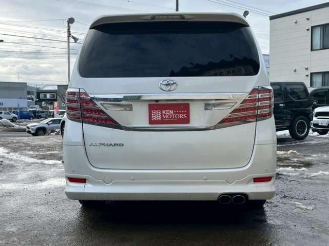 アルファード2.4 240X 4WD　モデリスタエアロ　車高調　ETC　後席モニター　両側電動スライドドア　社外エンジンスターター　パワステ　パワーウィンドウ　純正ナビ　純正アルミ　バックカメラ　キーレスエントリー　3列シート　ABS 2400