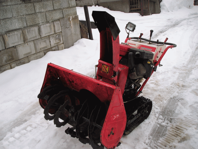 除雪機ヤンマー８馬力除雪機　ＹＳＲ－8Ｈ　整備済みバッテリー新品交換済み
