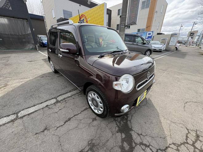 ミラココアMIRA 4WD COCOA+G　低走行　寒冷地仕様　地デジナビバッカメラ付　スマートキー　フォグランプ　アイドリングストップ　バイザー　全磨き済み　エンジンオイル交換　オイルエレメント交換 4WD 660 5Dr