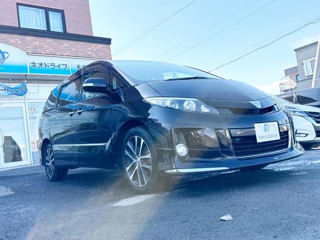 エスティマ2.4アエラス プレミアム エディション 4WD ローンが不安な方＜優遇ローン＞ 本州仕入　モデリスタエアロ 純正ナビTV　後席モニター 4WD 2400 5Dr