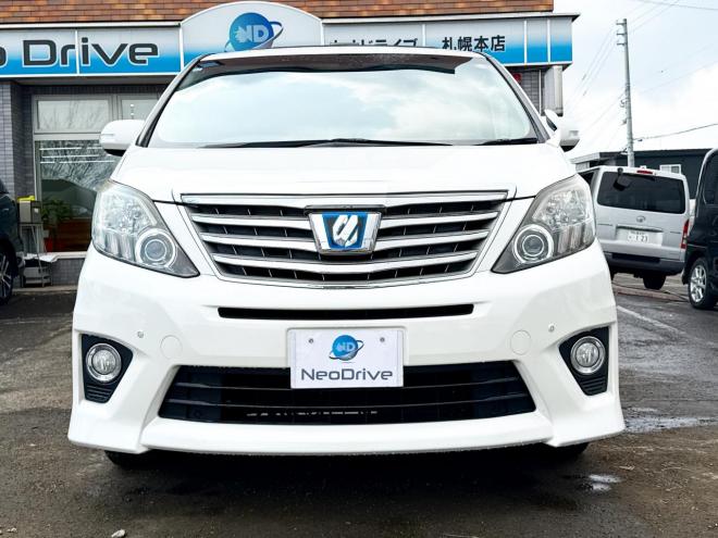 アルファードハイブリッドハイブリッド2.4SR 4WD　ローンが不安な方＜優遇ローン＞　本州仕入 ダブルサンルーフ　純正SDナビTV　両側パワースライド 4WD 2400 5Dr