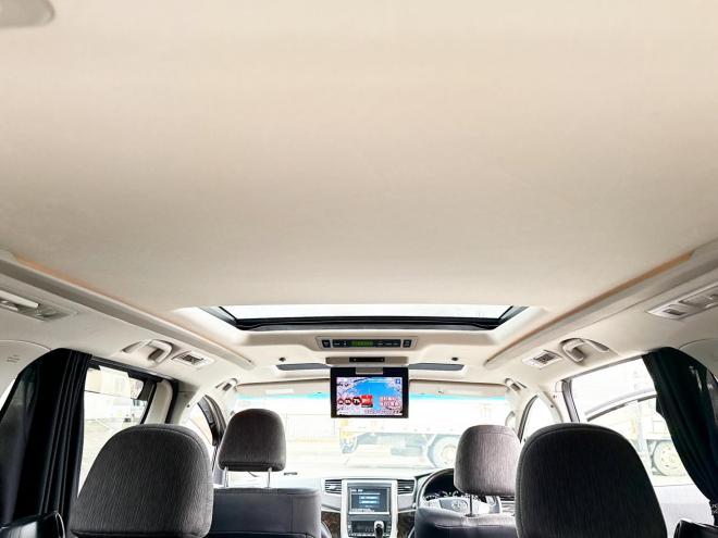 アルファードハイブリッドハイブリッド2.4SR 4WD　ローンが不安な方＜優遇ローン＞　本州仕入 ダブルサンルーフ　純正SDナビTV　両側パワースライド 4WD 2400 5Dr